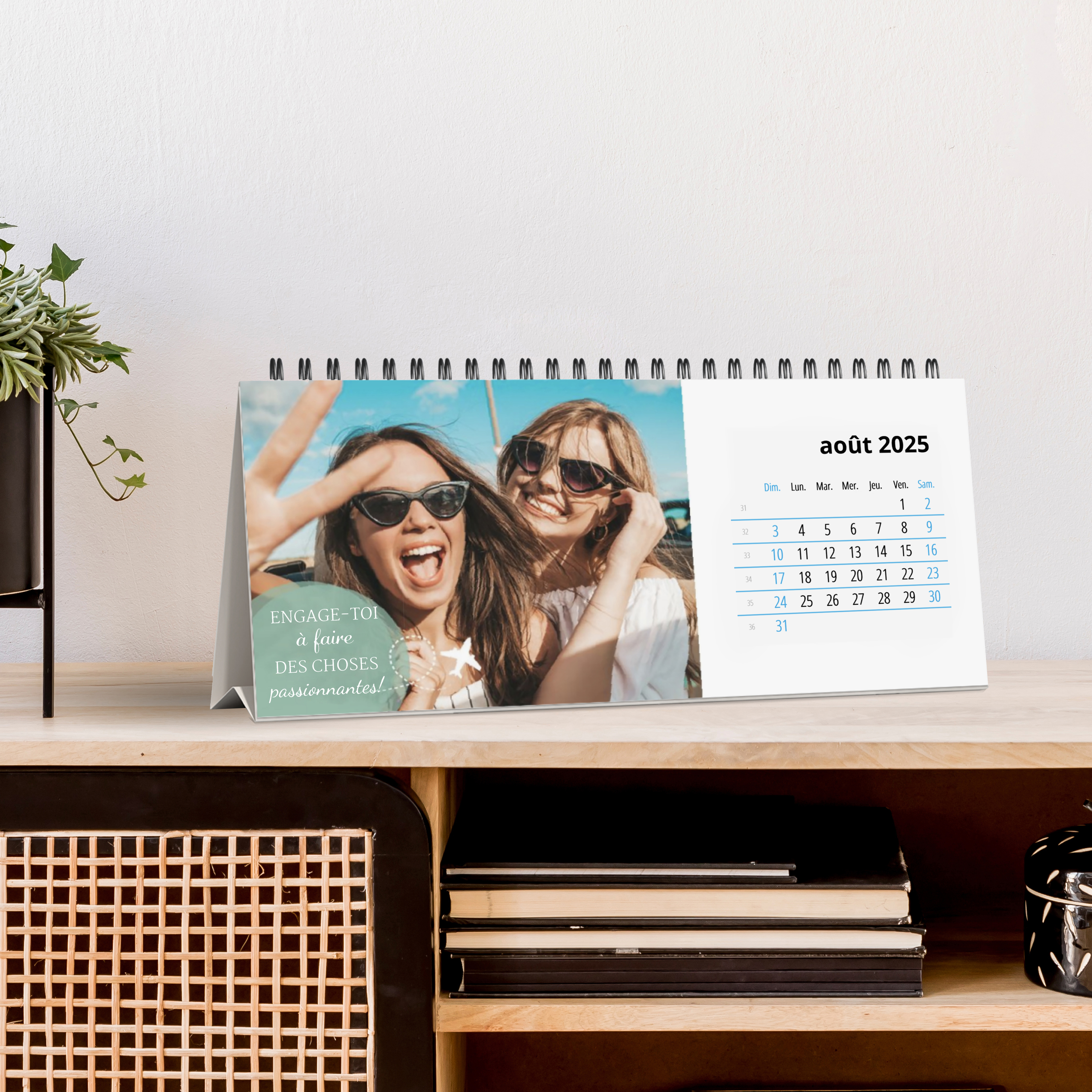 Image montrant notre calendrier de bureau 4,5x10 po